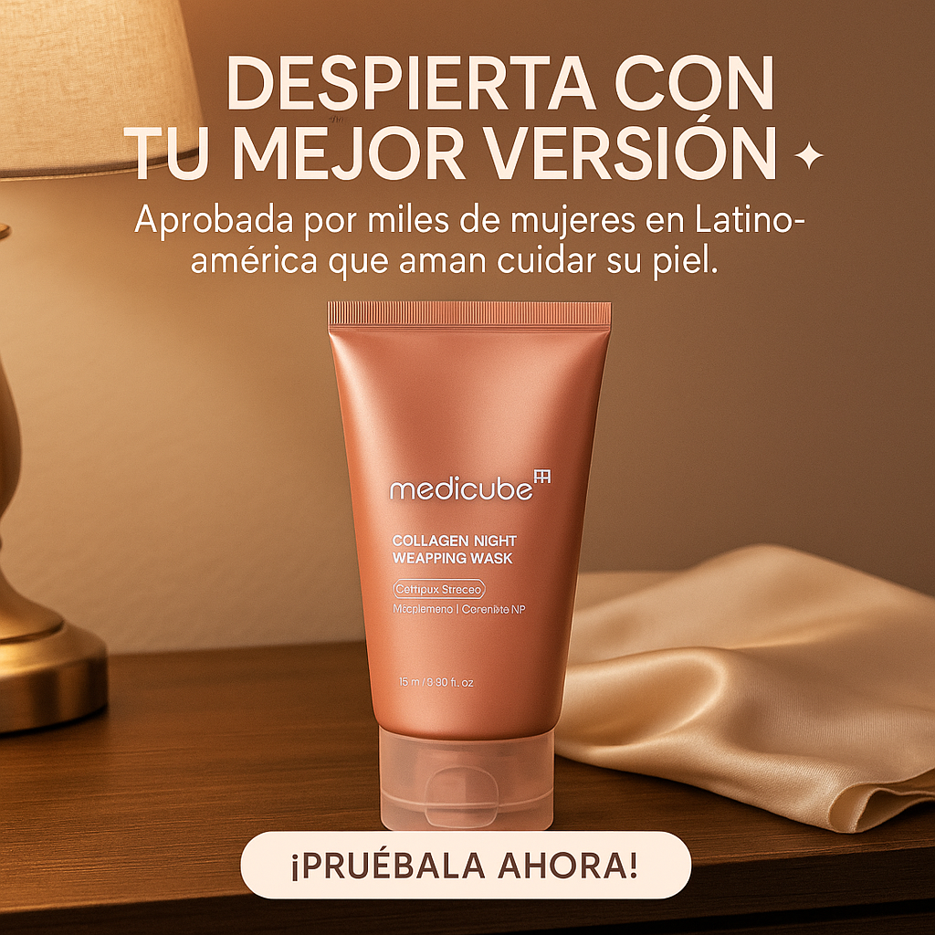 🌿Medicube Mascarilla Nocturna de Colágeno 🌙 Piel más firme, suave e hidratada al despertar 💧