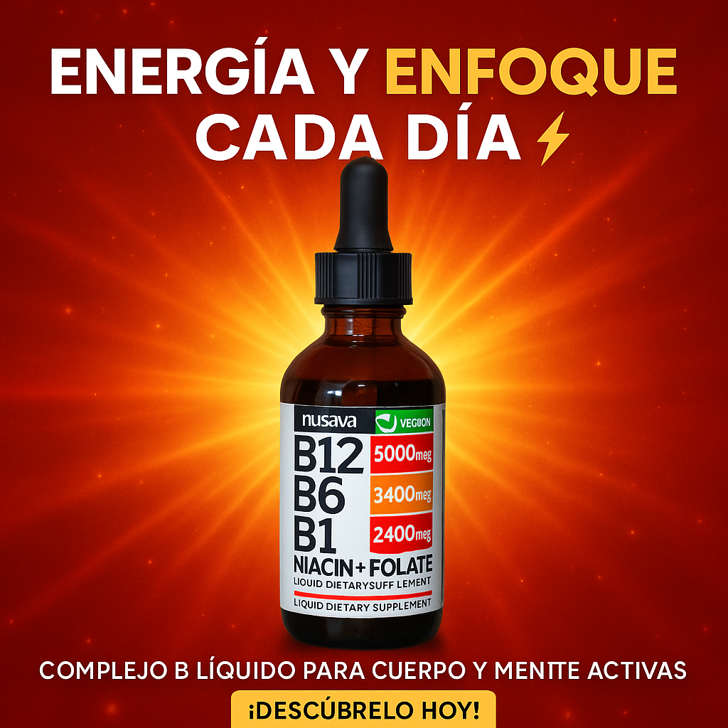 Vitamina B12 💊⚡🔥 potencia tu día con energía natural, fuerza y claridad mental