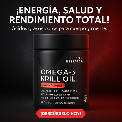 🌟 OMEGA-3 KRILL OIL – Doble potencia para cuerpo y mente 🧠💥