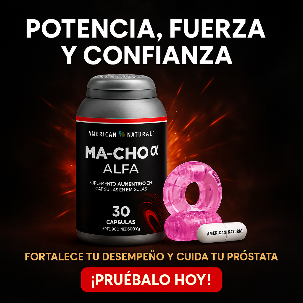 🎁 ANILLO GRATIS | Aumenta tu potencia con MA-CHO ALFA y rinde al máximo