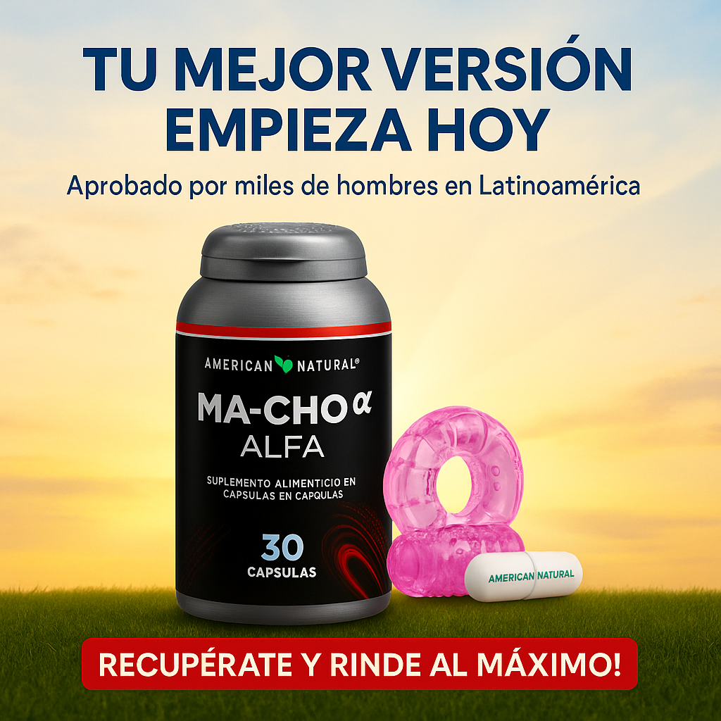 🎁 ANILLO GRATIS | Aumenta tu potencia con MA-CHO ALFA y rinde al máximo