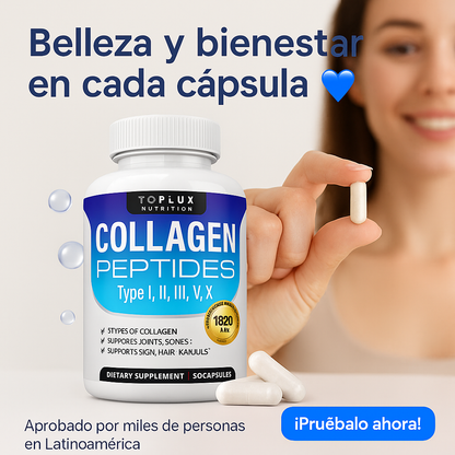 ✨ Colágeno ToPLUX — Piel, Articulaciones y Huesos más Fuertes 💪🌿