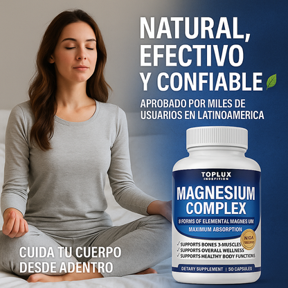 💙 Magnesio Esencial 🌿 Huesos Fuertes, Corazón y Energía Diaria 💊