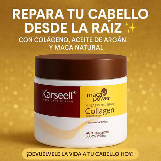 ✨ Karseell Maca Power Collagen 💎 Tu secreto para un cabello suave, brillante y lleno de vida 💆‍♀️