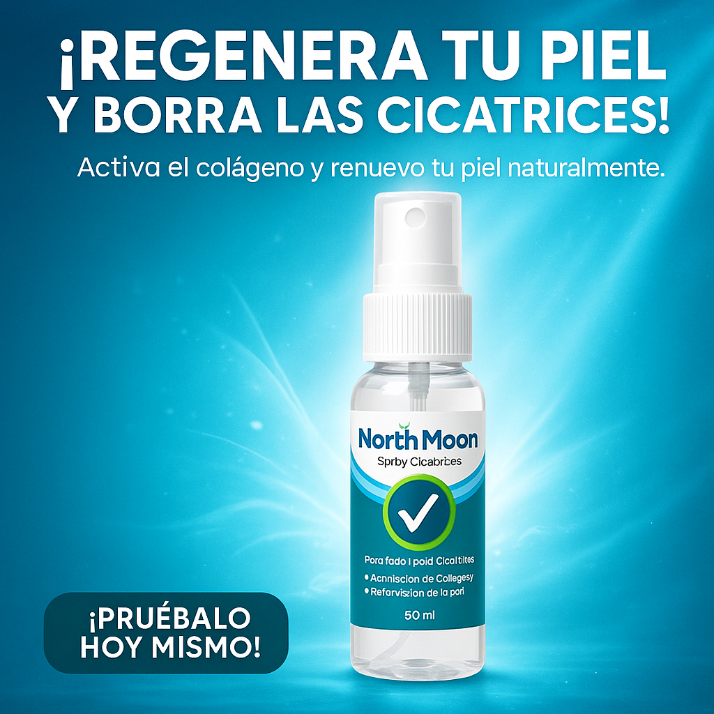 💧 North Moon Spray Cicatrices – Regenera tu piel, reduce cicatrices y luce impecable ✨