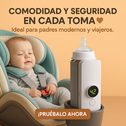 Calentador de Biberones Portátil 🔥👶 — ¡Leche a la temperatura perfecta en minutos!