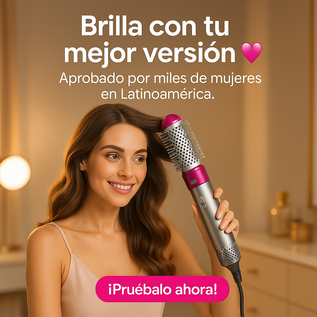 ✨ Cepillo Secador Multifunción 5 en 1 💕 – Tu Cabello Perfecto Cada Día 🌟